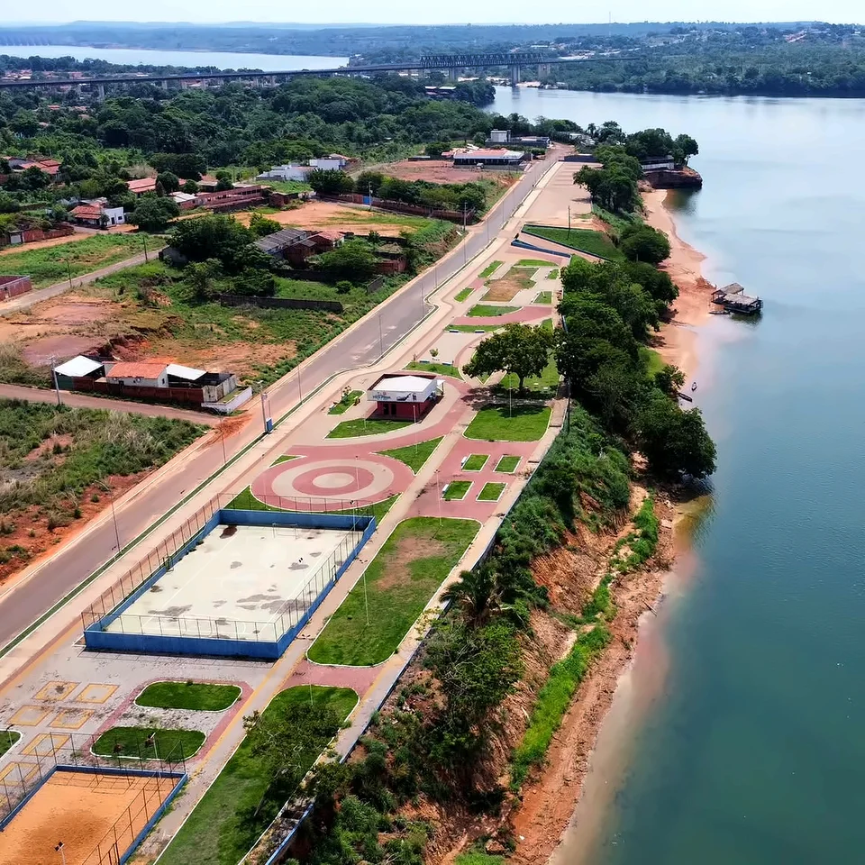 Vista aérea da Orla Beira Rio de Estreito